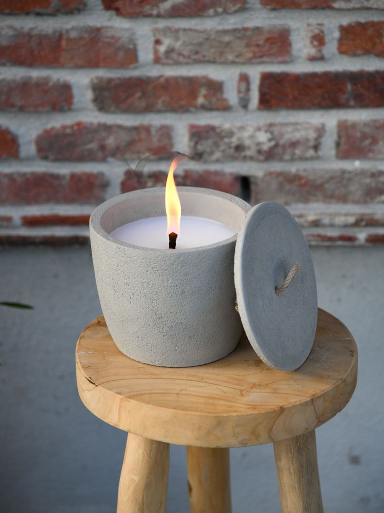Leeff Leeff Outdoor Candle Olivier Grey - Wonen - Leeff