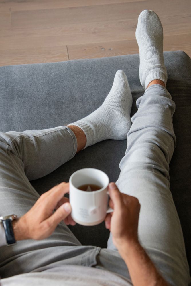 Leeff Leeff Socks Light Grey - You Are My Sole Mate 42-46 - Wonen - Leeff