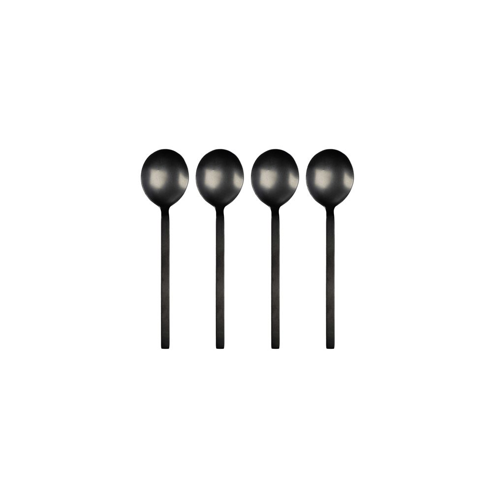 leeff Leeff Spoons Charlot set of 4 black - Koken & Tafelen - Leeff