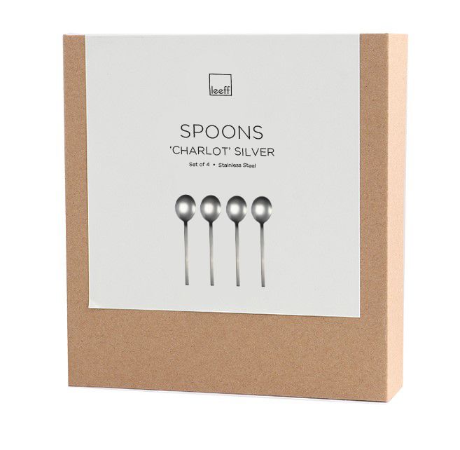 Leeff Leeff Spoons Charlot Set Of 4 Silver - Koken & Tafelen - Leeff