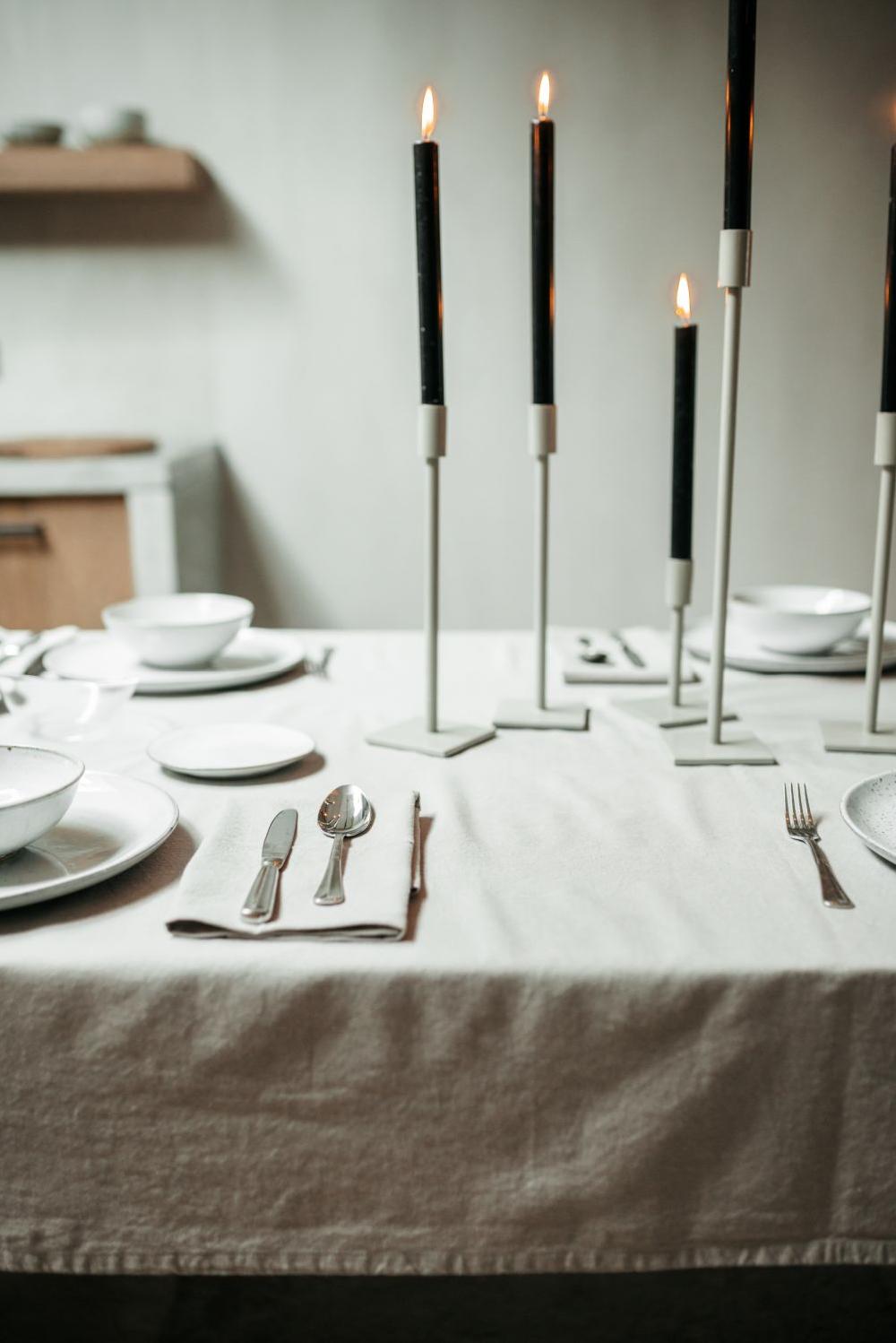 Leeff Leeff Tablecloth Tobias M Light Grey - Koken & Tafelen - Leeff