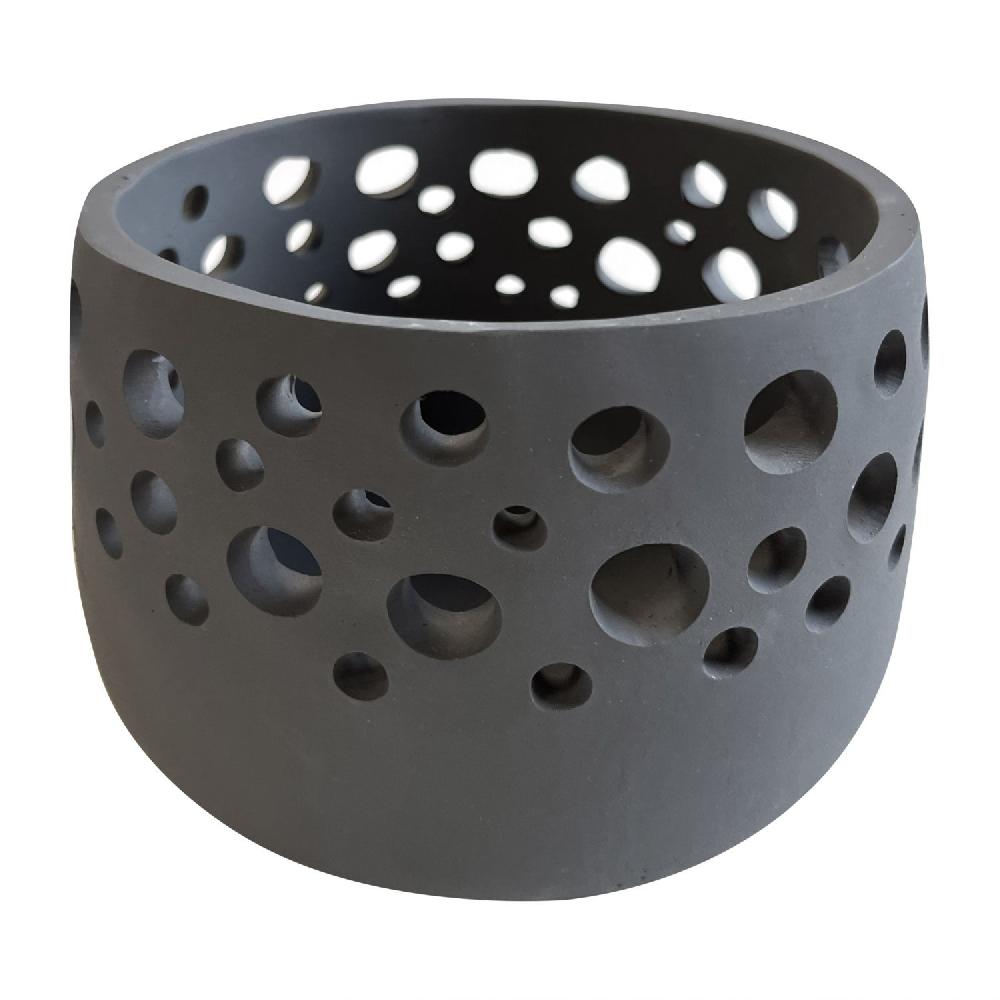 leeff Leeff Tealight Holder Timor L grey - Wonen - Leeff