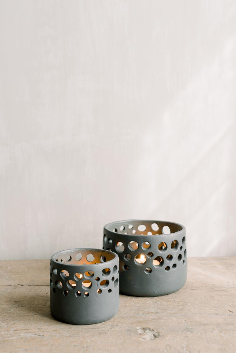 Leeff Leeff Tealight Holder Timor S Grey - Wonen - Leeff