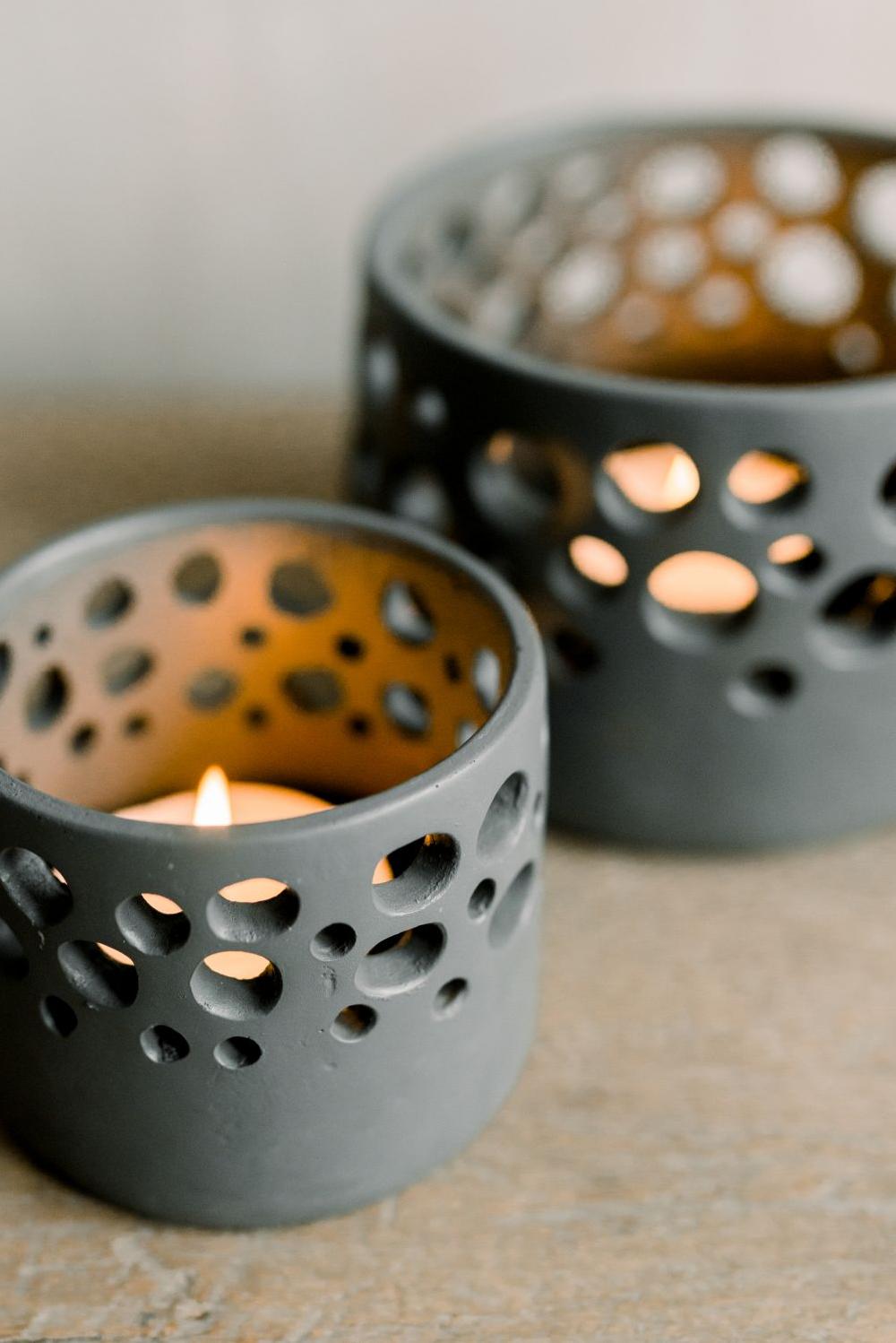 Leeff Leeff Tealight Holder Timor S Grey - Wonen - Leeff