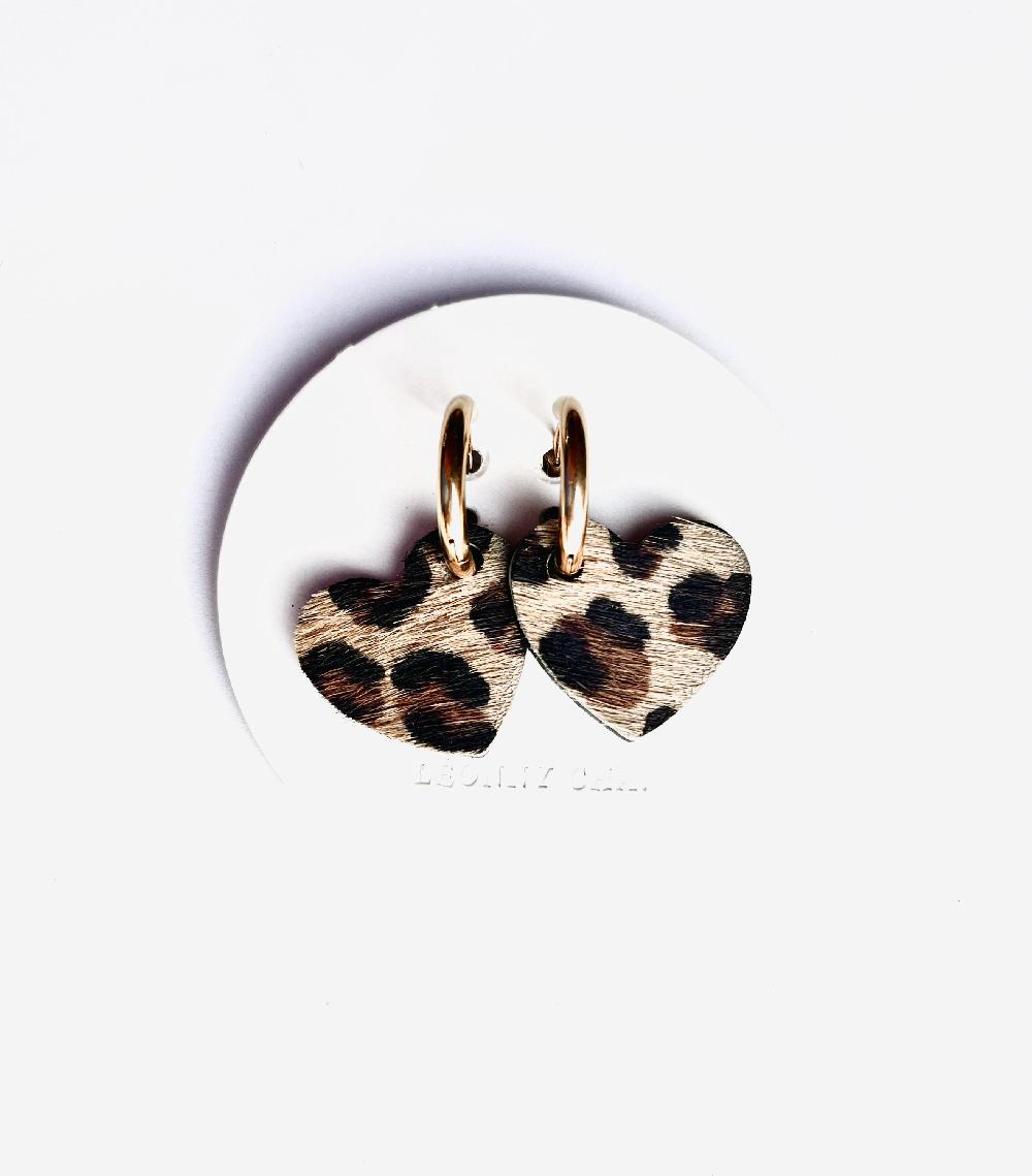 léonny cha Leren hartoorbel upcycled lederen chipoorbel