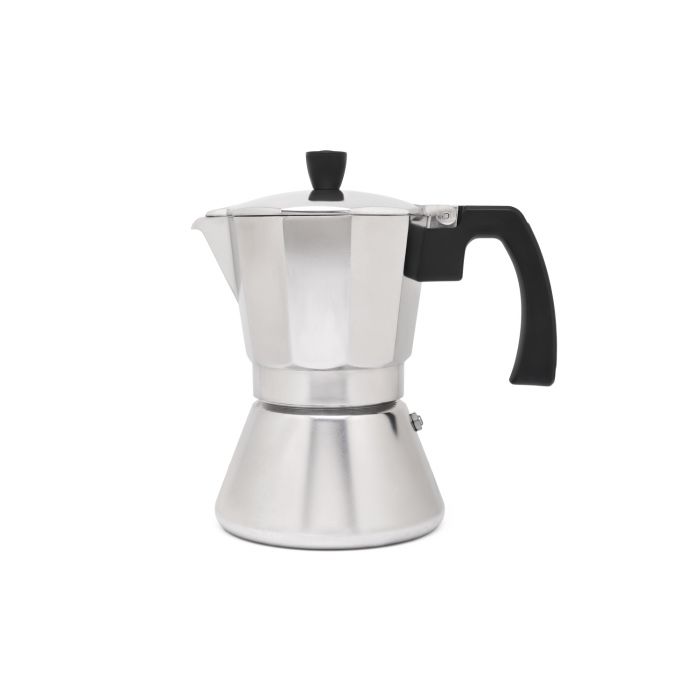 leopold vienna Espressomaker Tivoli aluminium 6 cups rvs/aluminium