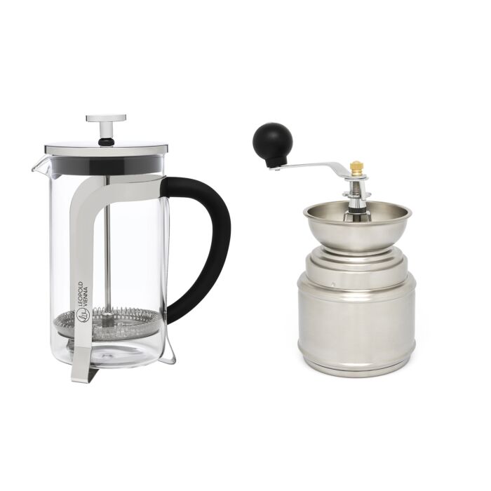 leopold vienna Koffiemaker Shiny 600 ml met koffiemolen