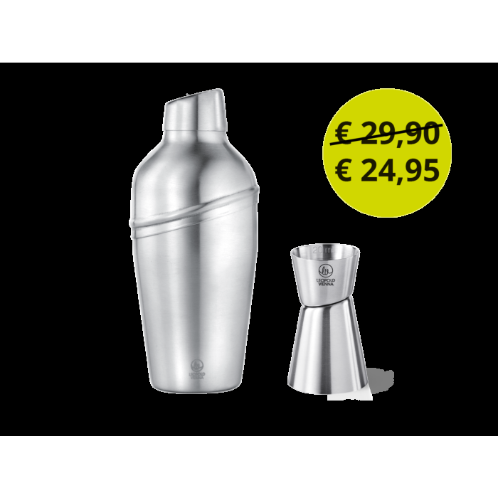 leopold vienna Cocktailshaker met jigger