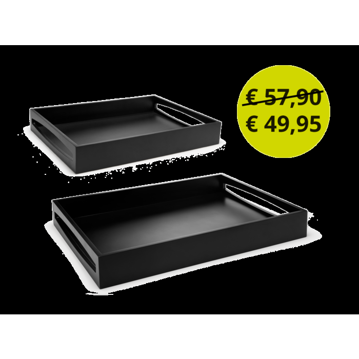 leopold vienna Set van 2 dienbladen