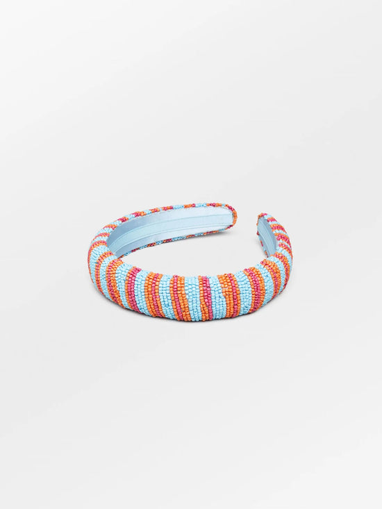 Les Jumelles Blura Midi Haarband Met Kralen Helderblauw