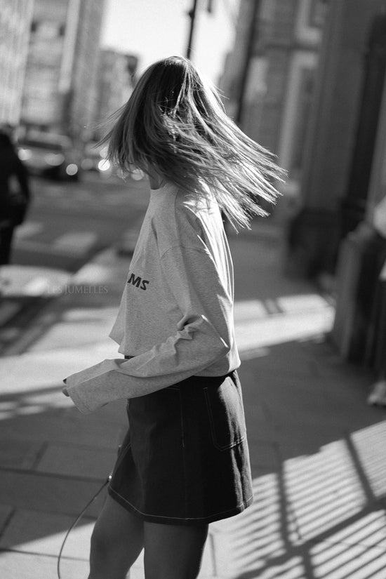 Les Jumelles Chasing Dreams Lange Mouw Grijs Melange