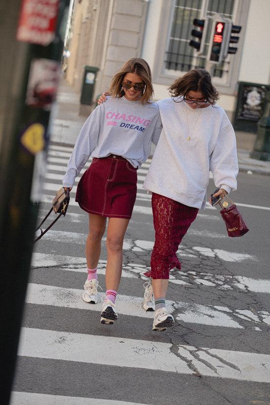 Les Jumelles Chasing Dreams Lange Mouw Grijs Melange