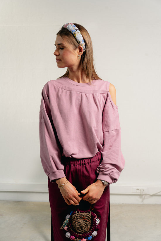 Les Jumelles Fleuriora Wide Beaded Hairbrace Birch White