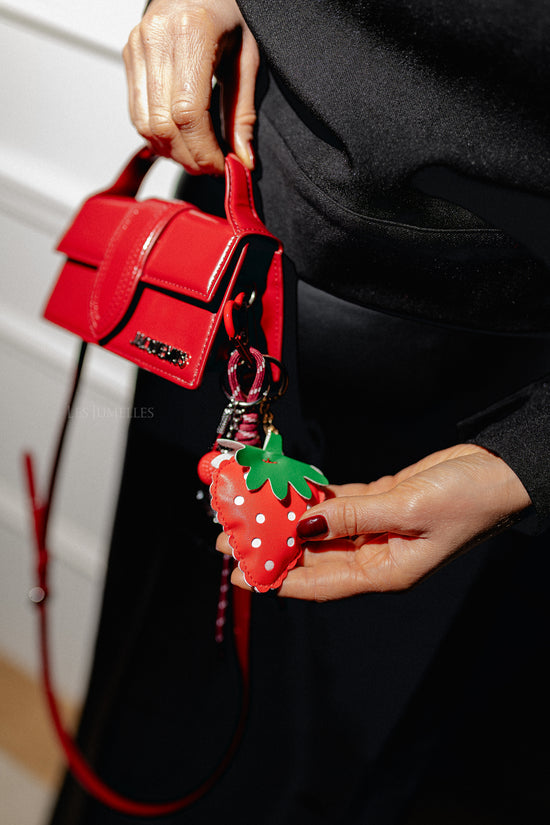 Les Jumelles Aardbei Sleutelhanger