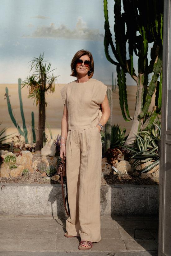 Les Jumelles Agapi Blouse Beige