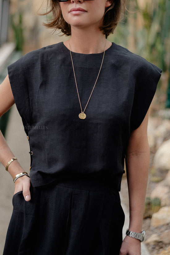 Les Jumelles Agapi Blouse Black