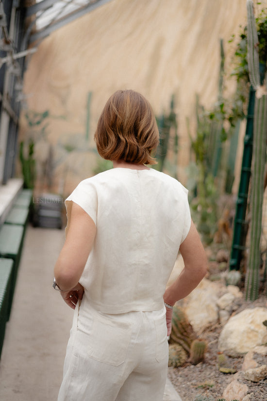 Les Jumelles Agapi Blouse Ecru