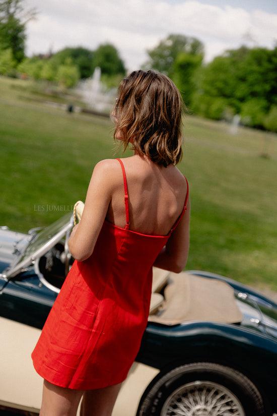 Les Jumelles Alaya Jurk High Risk Rood