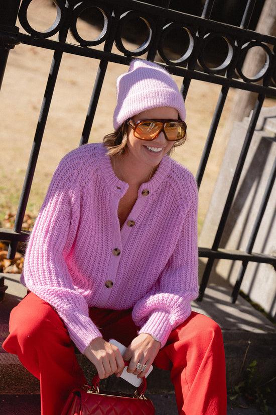 les jumelles Alix vest fondant roze