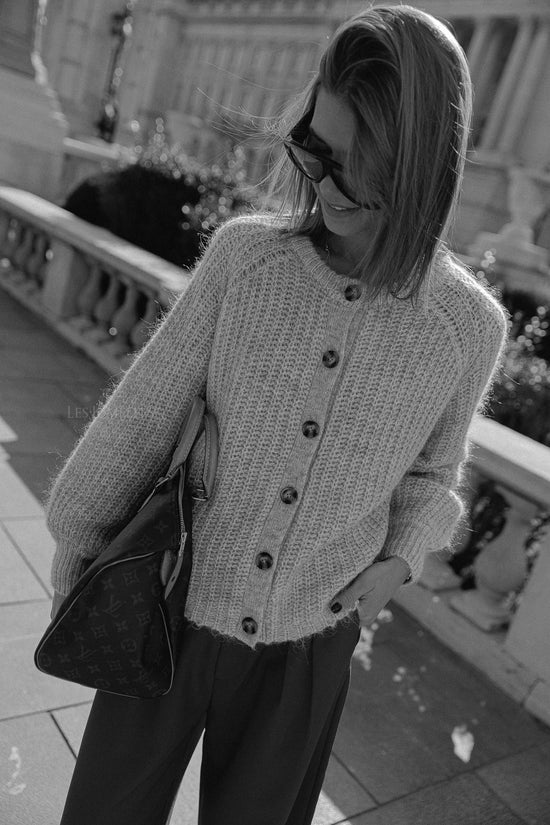 Les Jumelles Alix Vest Grijs Melange