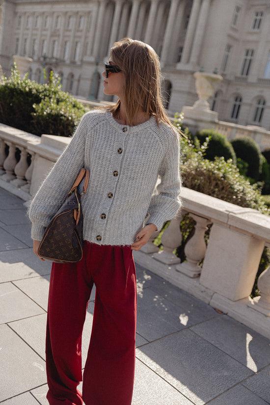 Les Jumelles Alix Vest Grijs Melange