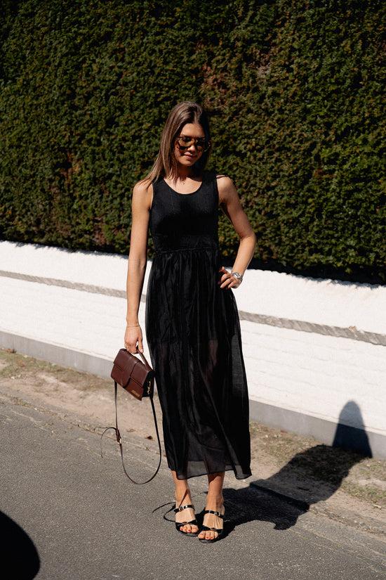 les jumelles Alma jurk zwart