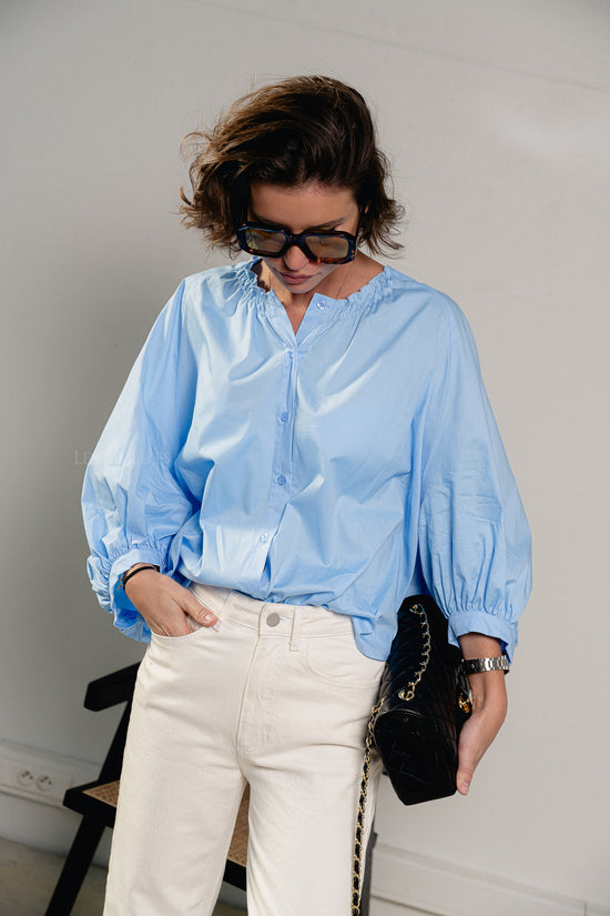 les jumelles Amelie shirt baby blue