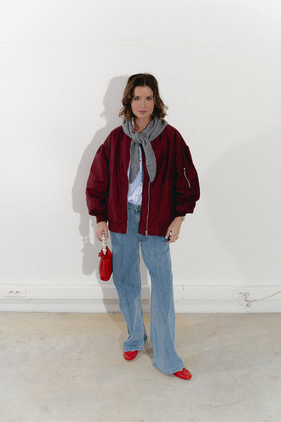 les jumelles Annalise bomberjack plum