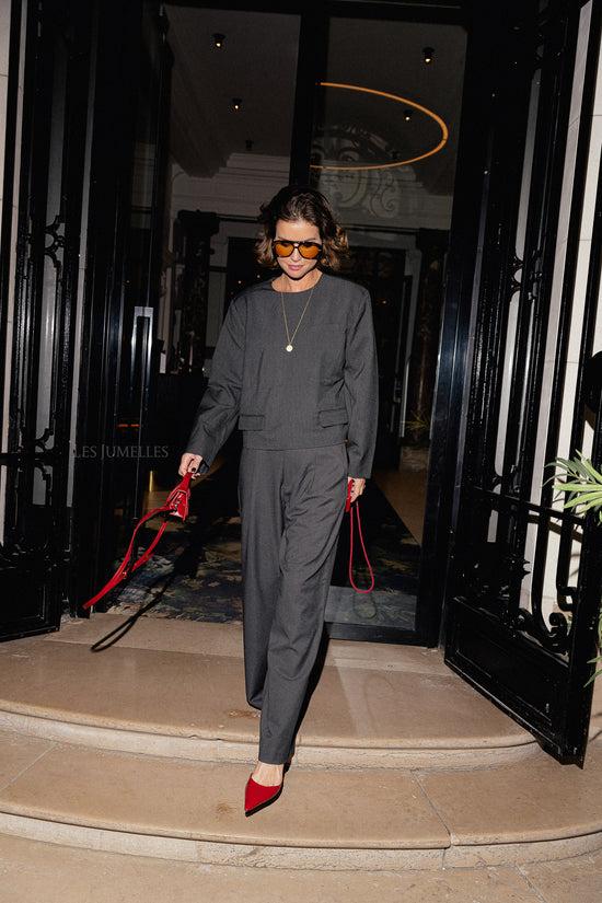 Les Jumelles AurialGZ HW Broek Donkergrijs