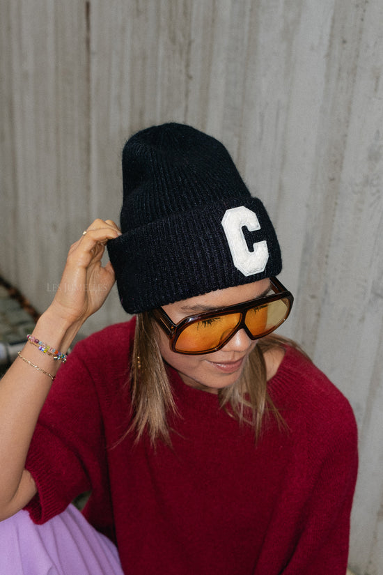 Les Jumelles 'C' Beanie Black