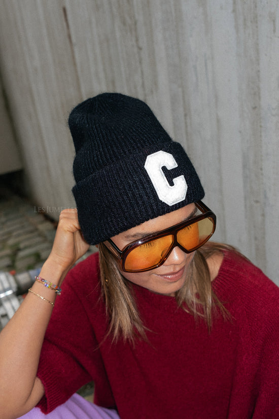 Les Jumelles 'C' Beanie Black