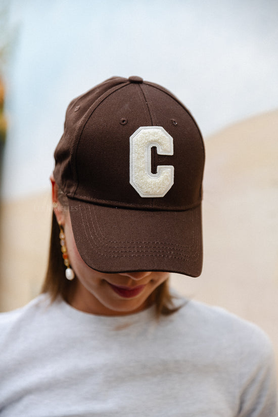 les jumelles 'C' Cap denim bruin