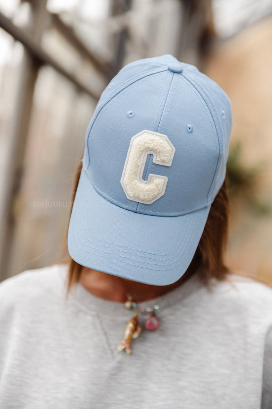 les jumelles 'C' Cap denim hemelsblauw