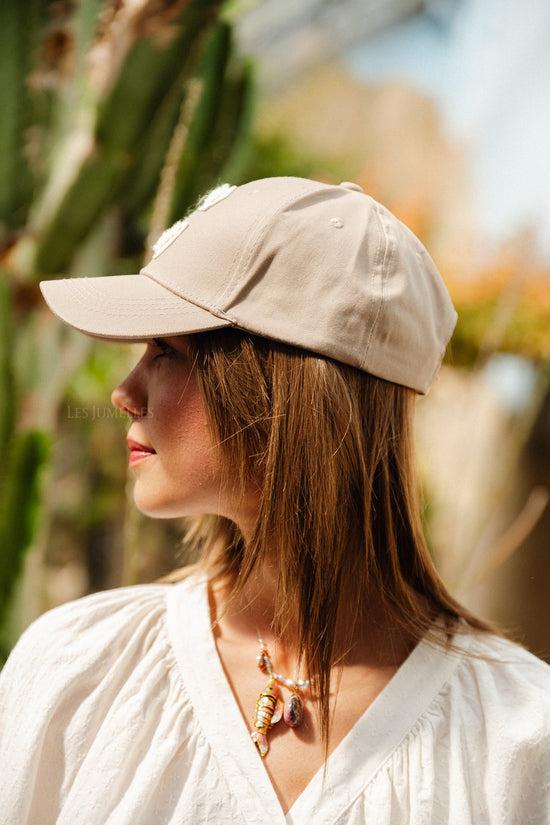 Les Jumelles 'C' Cap Denim Taupe