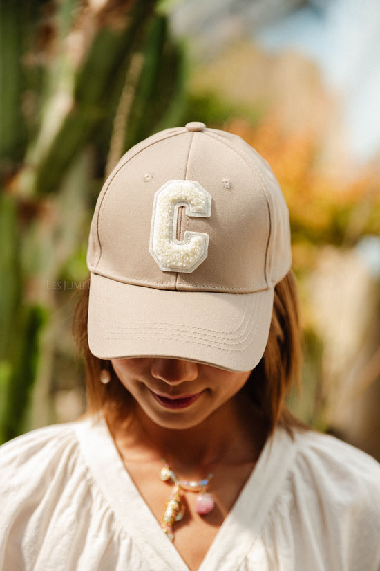 Les Jumelles 'C' Cap Denim Taupe