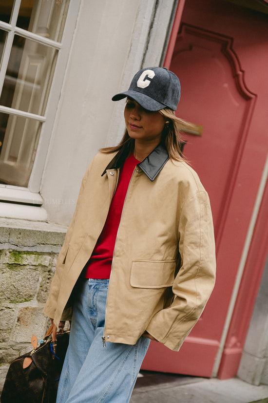 Les Jumelles 'C' Cap Velvet Anthracite