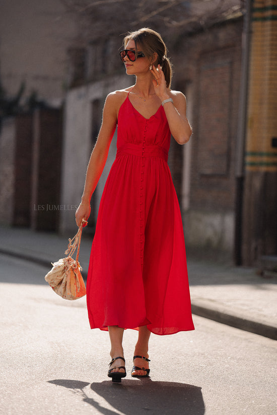 Les Jumelles Caline Dress Geranium