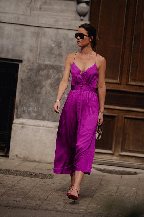les jumelles Caline dress violet