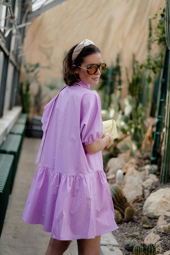 Les Jumelles Calm Korte Jurk Violet