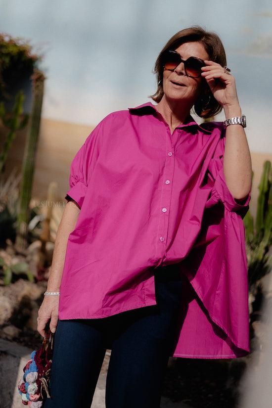 Les Jumelles Cara SS Blouse Magenta