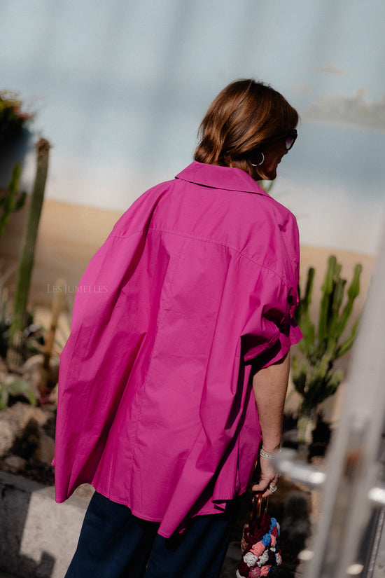 Les Jumelles Cara SS Blouse Magenta