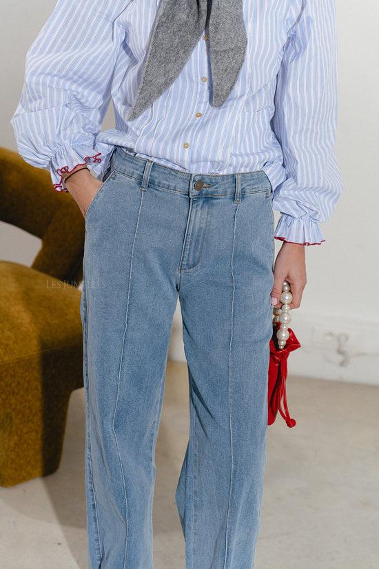 Les Jumelles CariSW Mid Jeans Licht Denimblauw