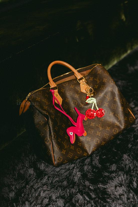 Les Jumelles Cherry Keychain Strass