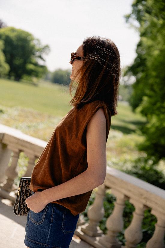 Les Jumelles Clara SS Terry Shirt Hot Chocolate