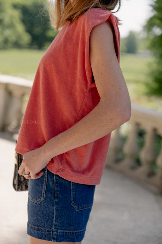 Les Jumelles Clara SS Terry Shirt Peperosa