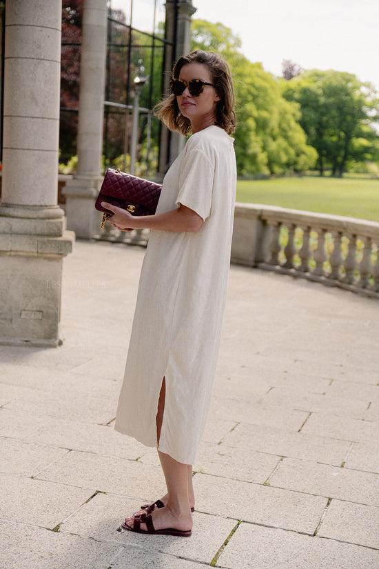 Les Jumelles Clara Terry Dress Ecru