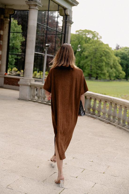 Les Jumelles Clara Terry Dress Hot Chocolate