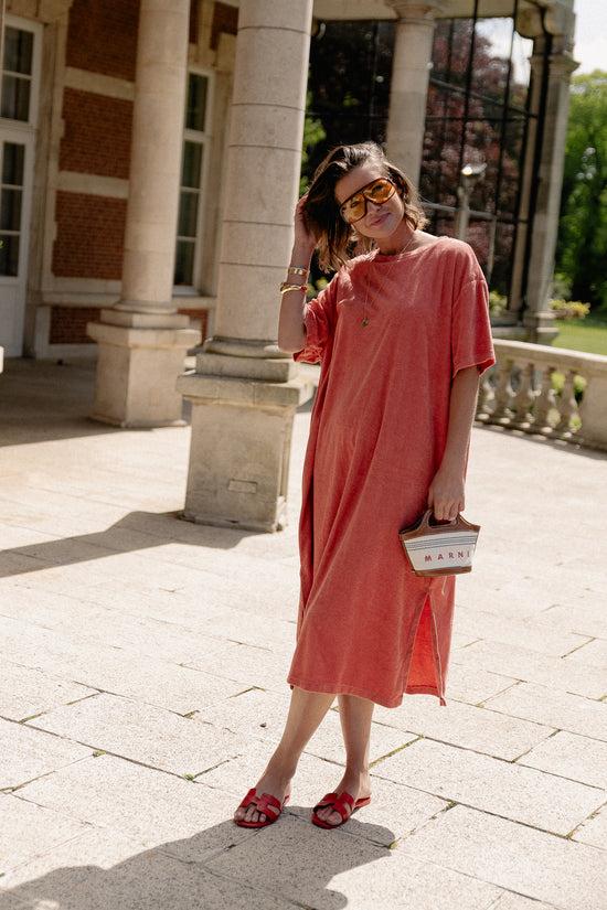 les jumelles Clara terry dress peperosa