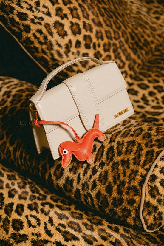 Les Jumelles Dachshund Keychain Orange