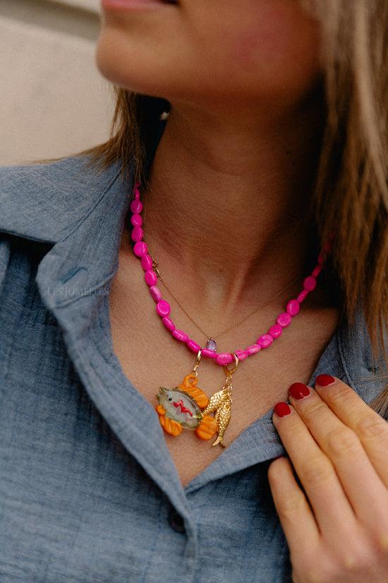 les jumelles Daisy ketting roze